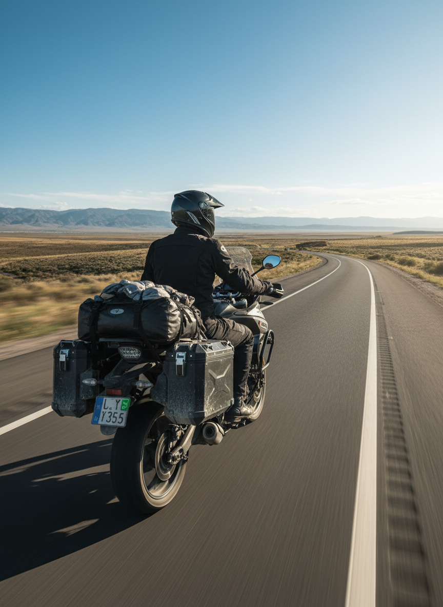 Motorcycle seat gel cushion pad on a touring motorcycle seat