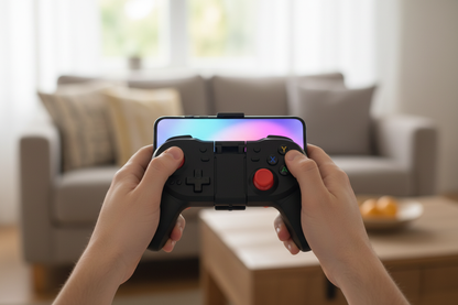 Wireless Bluetooth Mobile Game Controller - Telescopic Gamepad for iOS & Android